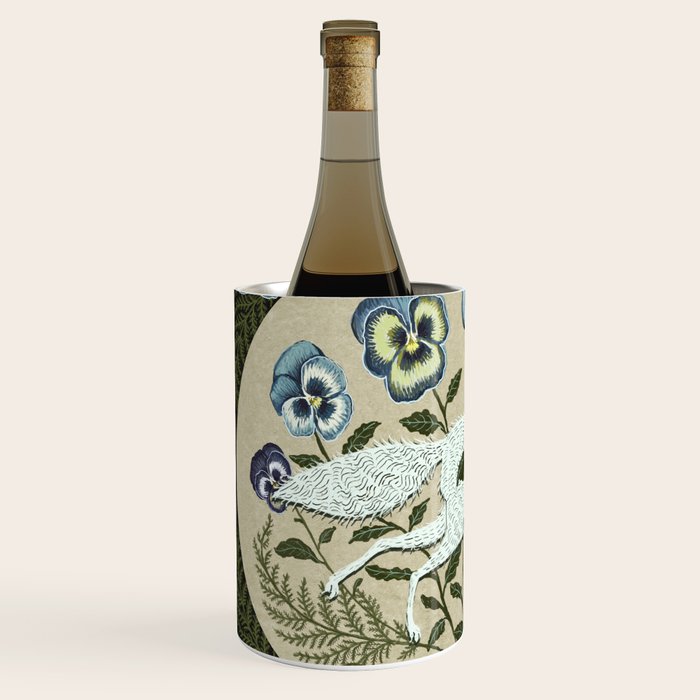 Fox in the Pansies Wine Chiller Gallery Image 2