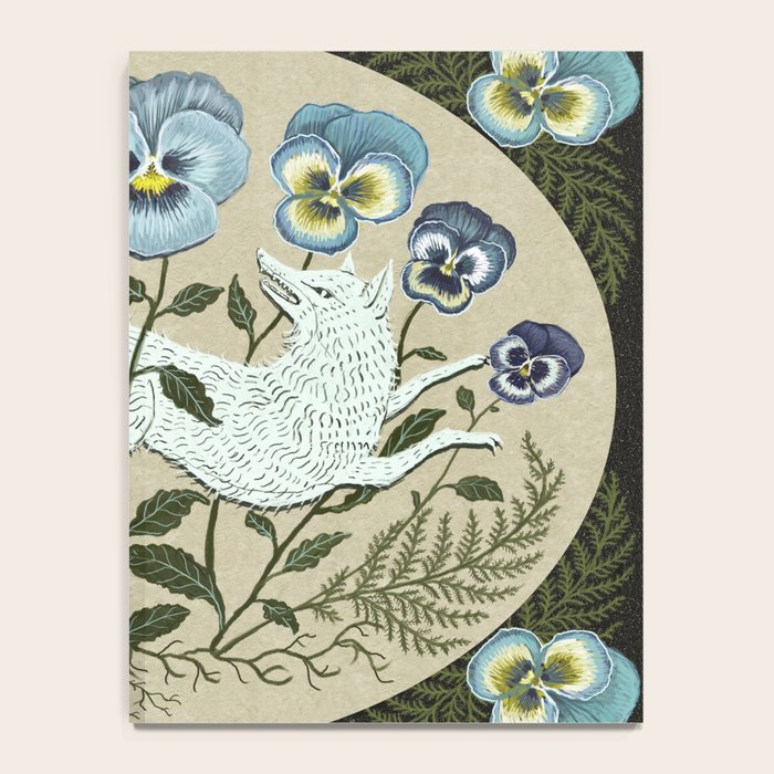 Fox in the Pansies Notebook Gallery Image 4