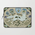 Fox in the Pansies Laptop Sleeve Gallery Image 1