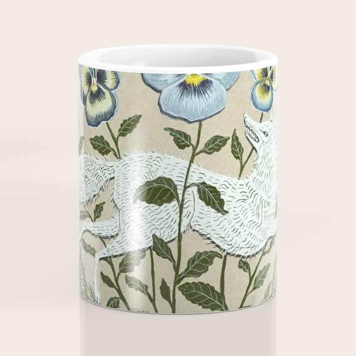 Fox in the Pansies Coffee Mug Gallery Image 4