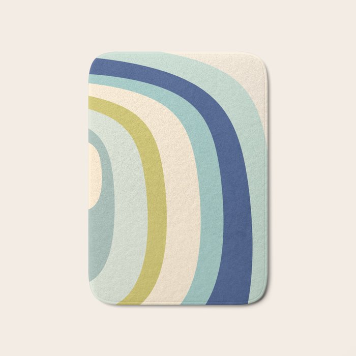Rainbow rings - oceanic Bath Mat Gallery Image 1