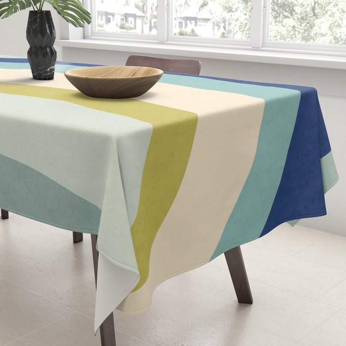 Rainbow rings - oceanic Tablecloth Gallery Image 3