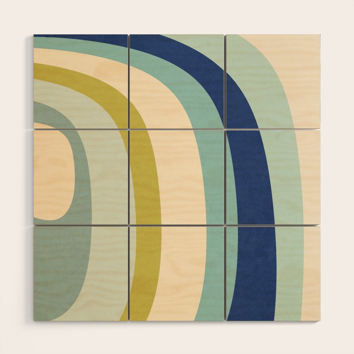 Rainbow rings - oceanic Wood Wall Art Gallery Image 1