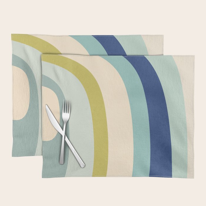 Rainbow rings - oceanic Placemat Gallery Image 1