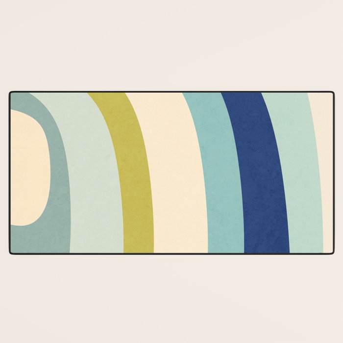 Rainbow rings - oceanic Desk Mat Gallery Image 3