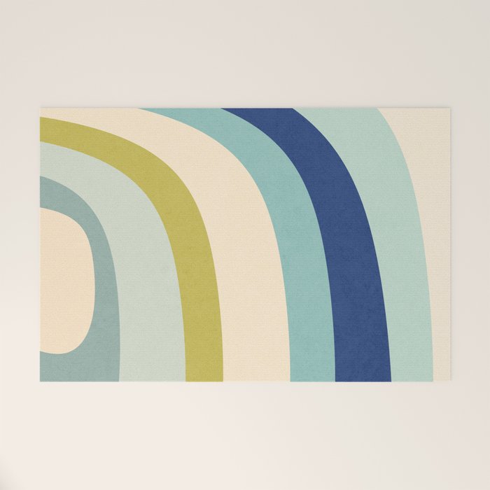 Rainbow rings - oceanic Welcome Mat Gallery Image 1