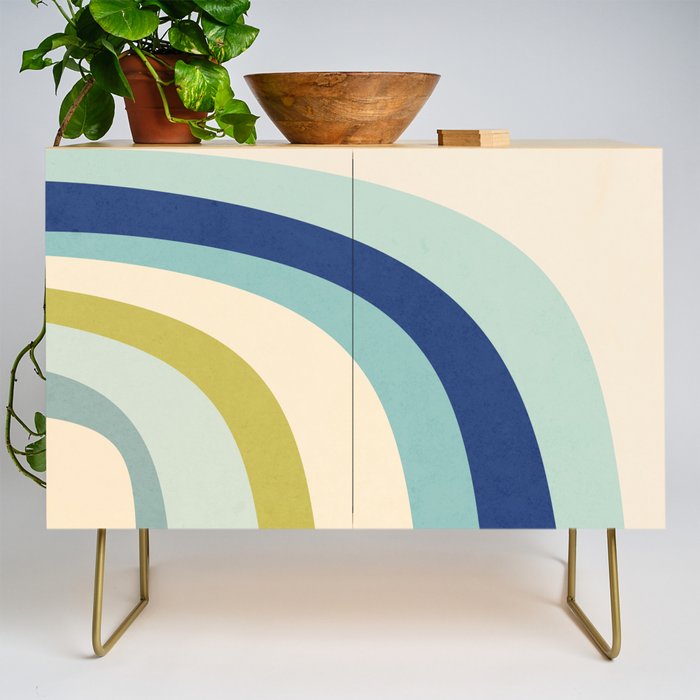 Rainbow rings - oceanic Credenza Gallery Image 1