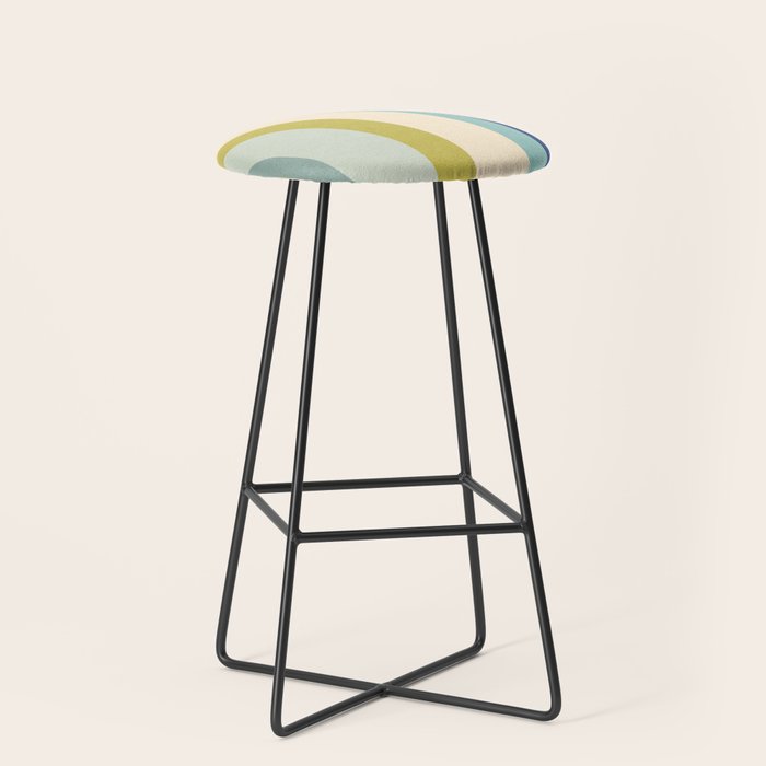 Rainbow rings - oceanic Stool Gallery Image 1
