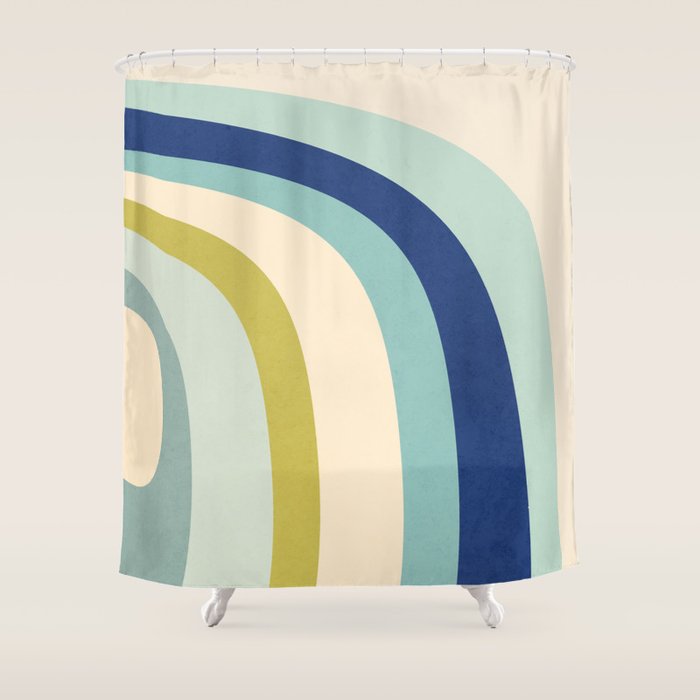Rainbow rings - oceanic Shower Curtain Gallery Image 1