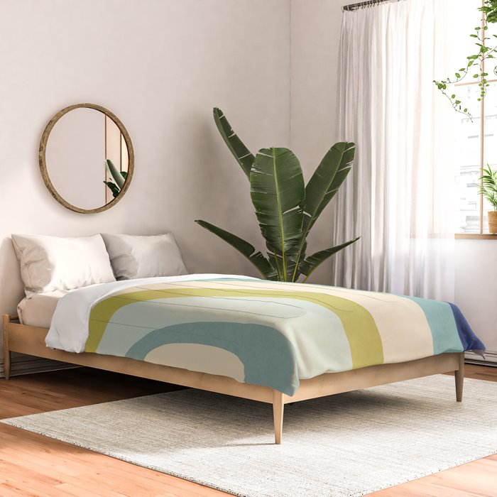Rainbow rings - oceanic Comforter Gallery Image 2
