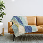 Rainbow rings - oceanic Throw Blanket Gallery Image 1