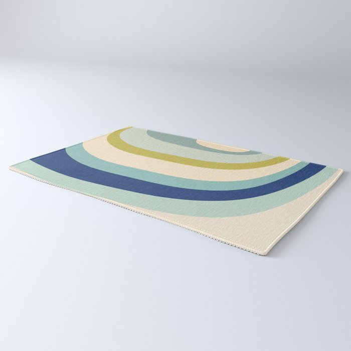 Rainbow rings - oceanic Rug Gallery Image 3