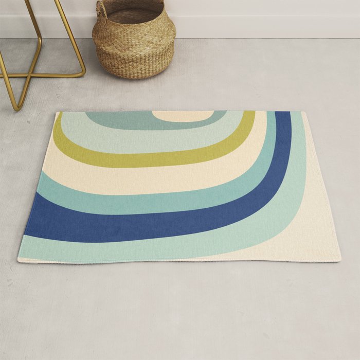 Rainbow rings - oceanic Rug Gallery Image 1