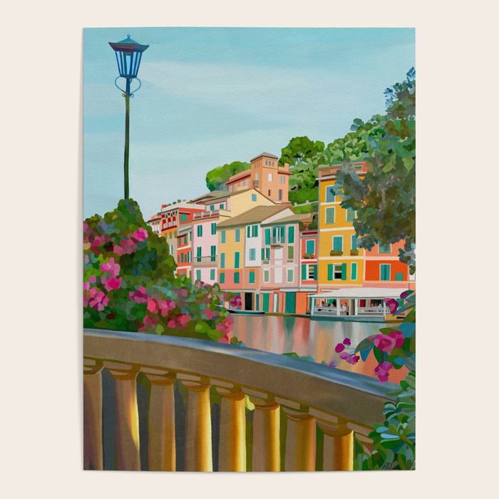 Charming Riviera Waterfront Poster Gallery Image 4