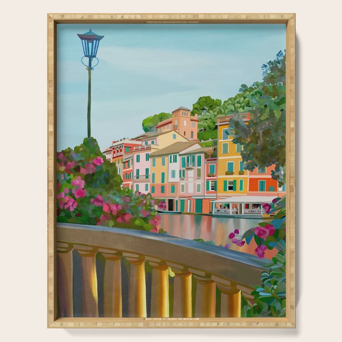 Charming Riviera Waterfront Serving Tray Gallery Image 1