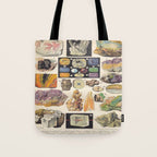 Adolphe Millot Minerals Larousse Vintage Scientific Encyclopedia Illustration Mineralogy Gemstones Tote Bag Gallery Image 1