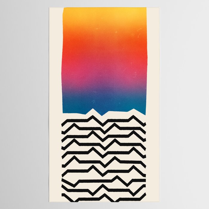 Vintage California Waves Tablecloth Gallery Image 2