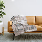 Cafe de Paris Throw Blanket Gallery Image 1