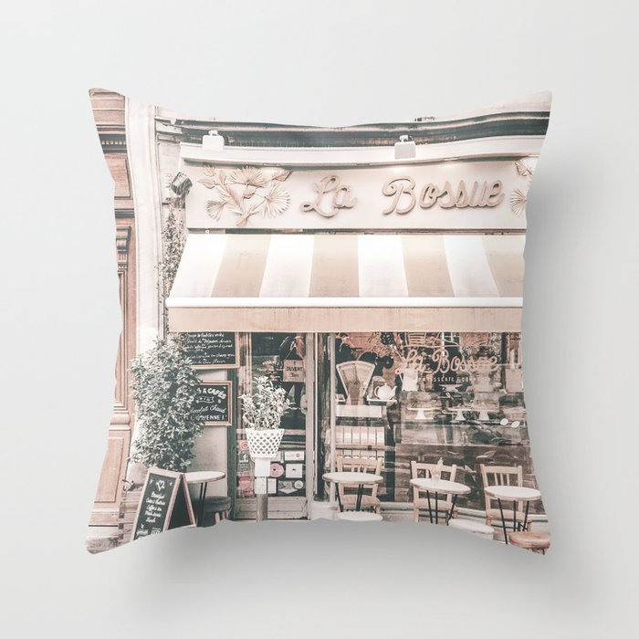 Cafe de Paris Throw Pillow Gallery Image 6
