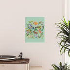 Flower Birds Garden Poster Gallery Image 2
