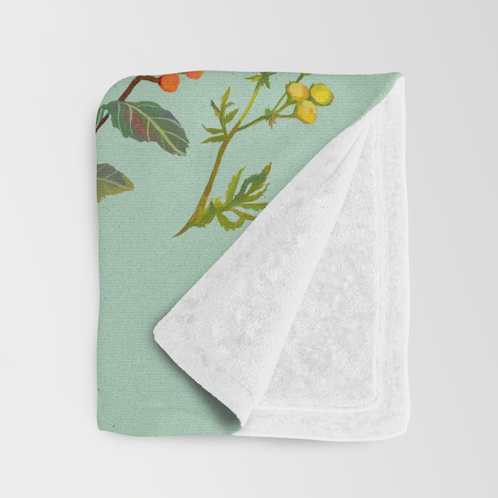 Flower Birds Garden Throw Blanket Gallery Image 3