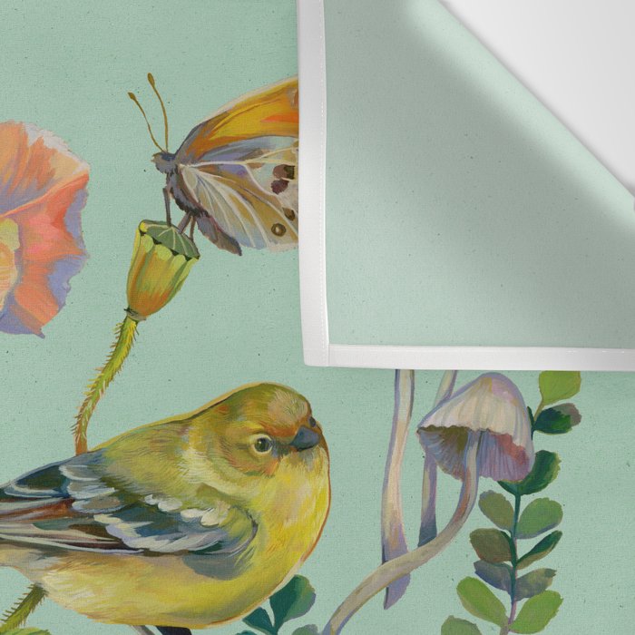 Flower Birds Garden Wall Tapestry Gallery Image 3