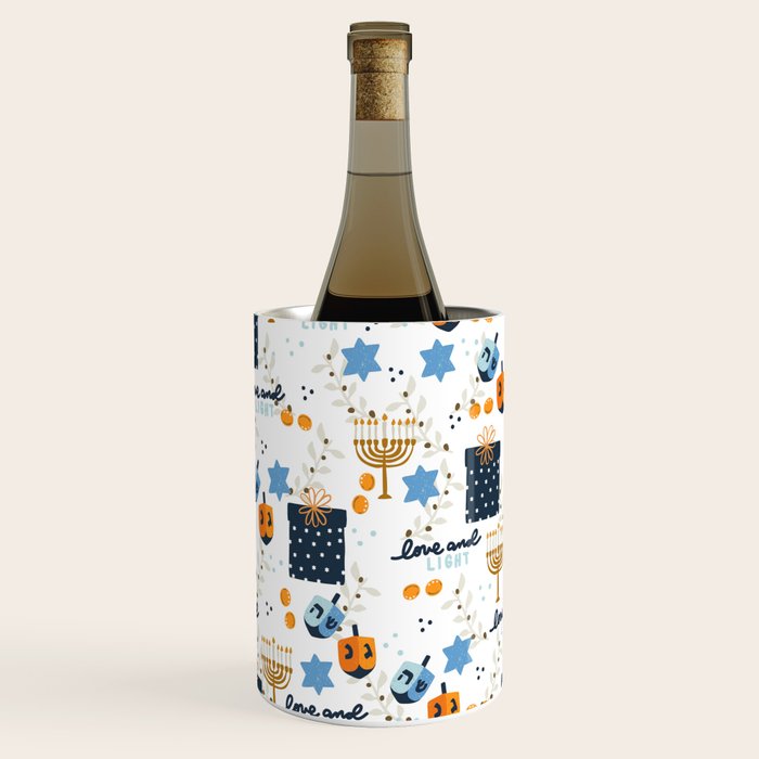 Love and Light for Hanukkah Wine Chiller