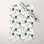 Love and Light for Hanukkah Wrapping Paper Gallery Image 1