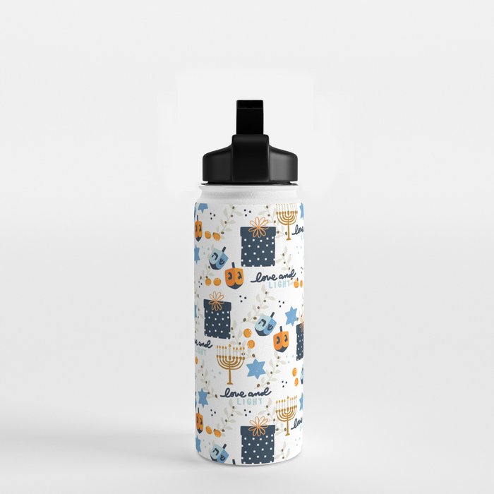 Love and Light for Hanukkah Water Bottle Gallery Image 2
