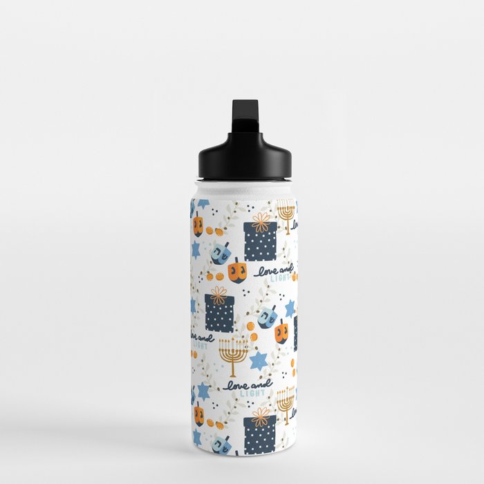 Love and Light for Hanukkah Water Bottle Gallery Image 3