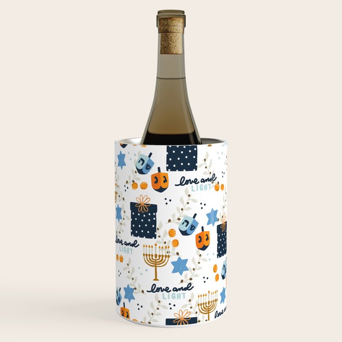 Love and Light for Hanukkah Wine Chiller Gallery Image 2