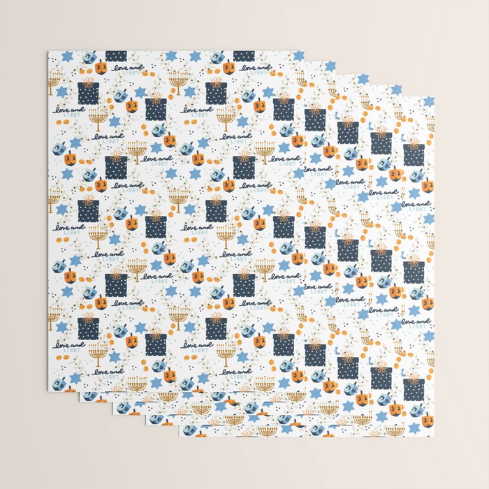 Love and Light for Hanukkah Wrapping Paper Gallery Image 3