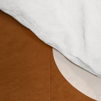 Retro 70s Minimalist Mid Century Modern Piquet Abstract in 1970s Brown and Orange Tones Comforter Gallery Image 4