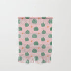 Vintage succulent cactus plant pattern Wall Hanging Gallery Image 1