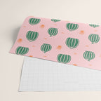 Vintage succulent cactus plant pattern Wrapping Paper Gallery Image 2