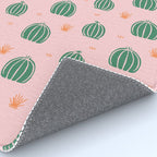 Vintage succulent cactus plant pattern Rug Gallery Image 4