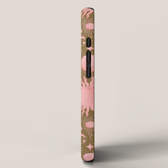 Dusty Pink Boho Celestial iPhone Case Gallery Image 2