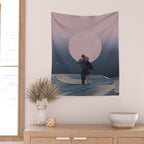 It is our chance to Leave forever - Vertical version Wall Tapestry Gallery Image 2