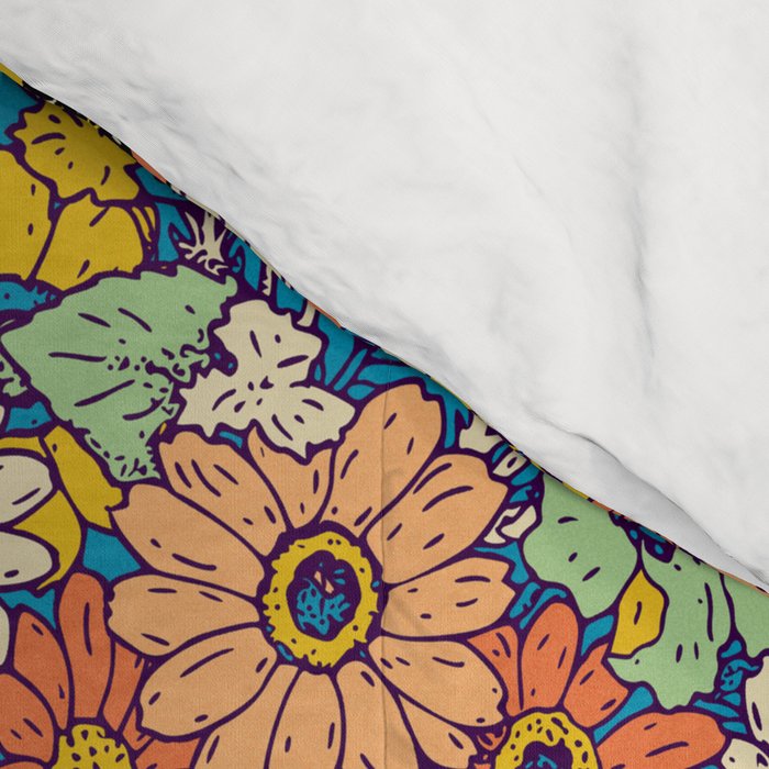 Multicolor Modern Vintage Garden Comforter Gallery Image 4