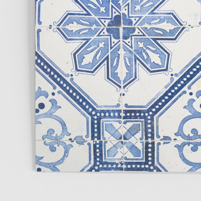 Blue Portugese Tile Pattern | Colorful Travel Photography in Portugal | Azulejos House Design Art Print Poster Gallery Image 3