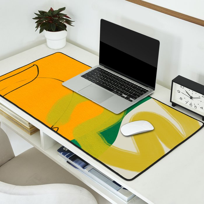 relations shapes minimal organic boho Desk Mat Gallery Image 2