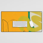 relations shapes minimal organic boho Desk Mat Gallery Image 1