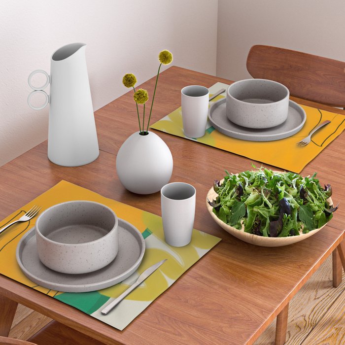 relations shapes minimal organic boho Placemat Gallery Image 2
