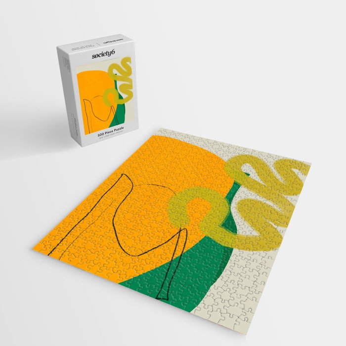 relations shapes minimal organic boho Jigsaw Puzzle Gallery Image 2