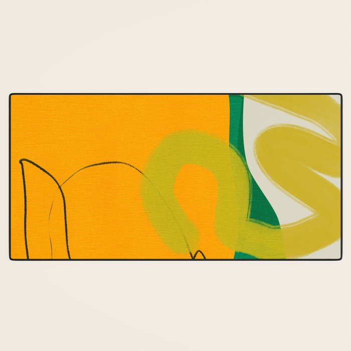 relations shapes minimal organic boho Desk Mat Gallery Image 3