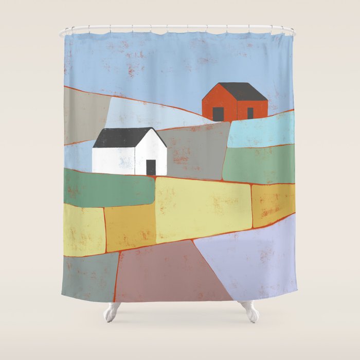 Fields of Color Shower Curtain Gallery Image 1