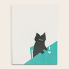 Cat drinking coffee Notebook Gallery Image 4