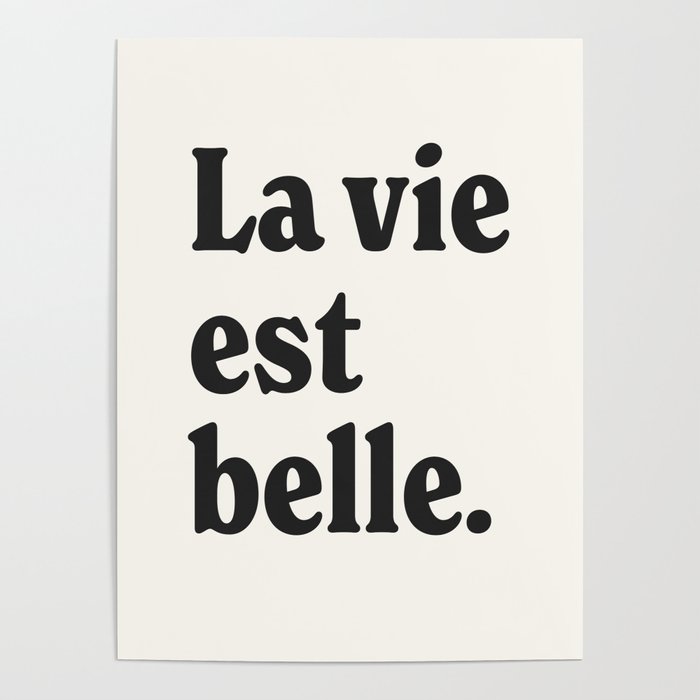 La vie est belle. Poster Gallery Image 1