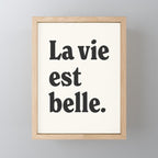 La vie est belle. Mini Art Print Gallery Image 1