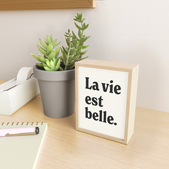 La vie est belle. Mini Art Print Gallery Image 2